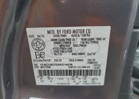 1FMCU9D70AKD14536